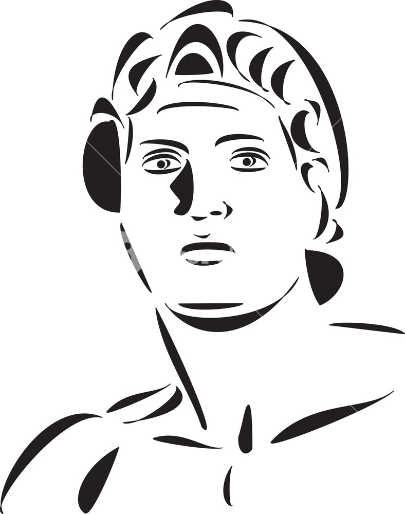 788x1000  Лицо великого Александра. Стоковое изображение без роялти - сюжетные блоки