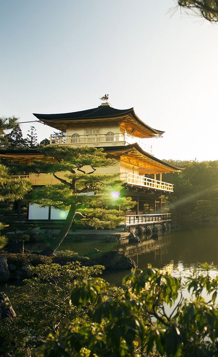744x1216   Кинкакудзи Киото | Обои для рабочего стола Android обои Фон hd обои 