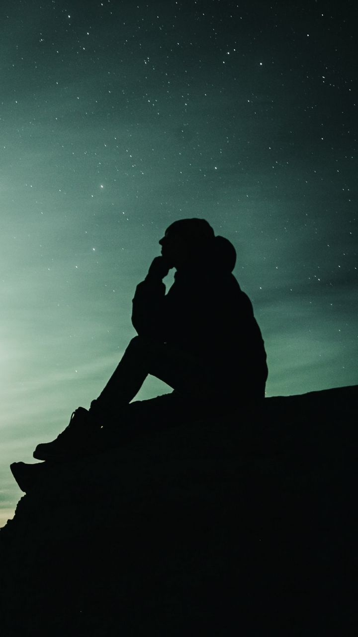 720x1280  Скачать 720x1280 одинокий, одиночество, грусть, силуэт обои, картинки  samsung galaxy mini s3, s5, neo, alpha, sony xperia compact z1, z2, z3,  asus zenfone