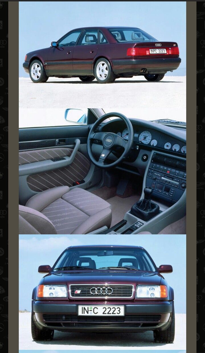 720x1235  1992 Audi 100 S4 4.2 | Автомобил, Артомоби, Рзоскон.