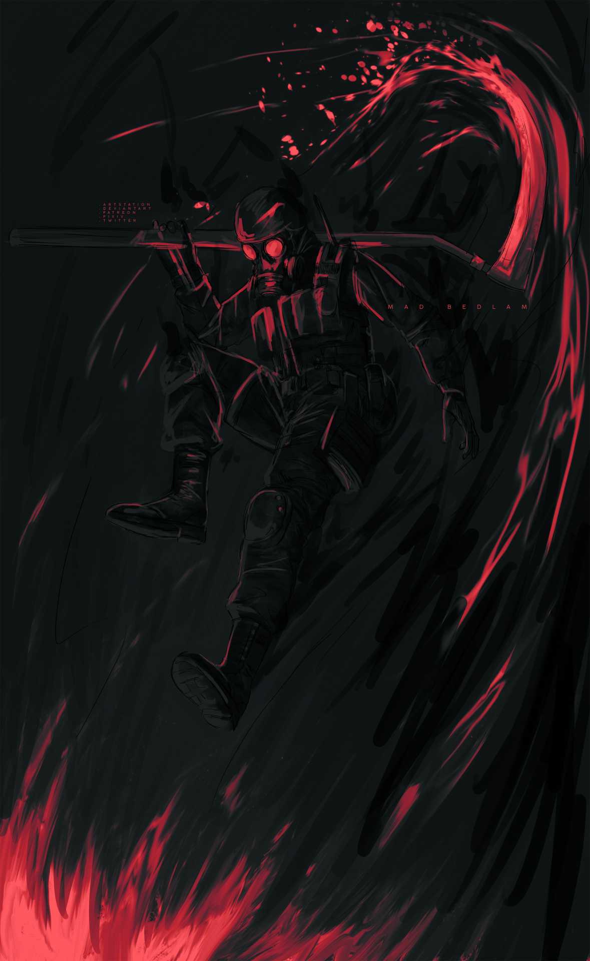 1179x1920  безумный. - МИСТЕР. Reaper ArtStation deviantart Instagram ...