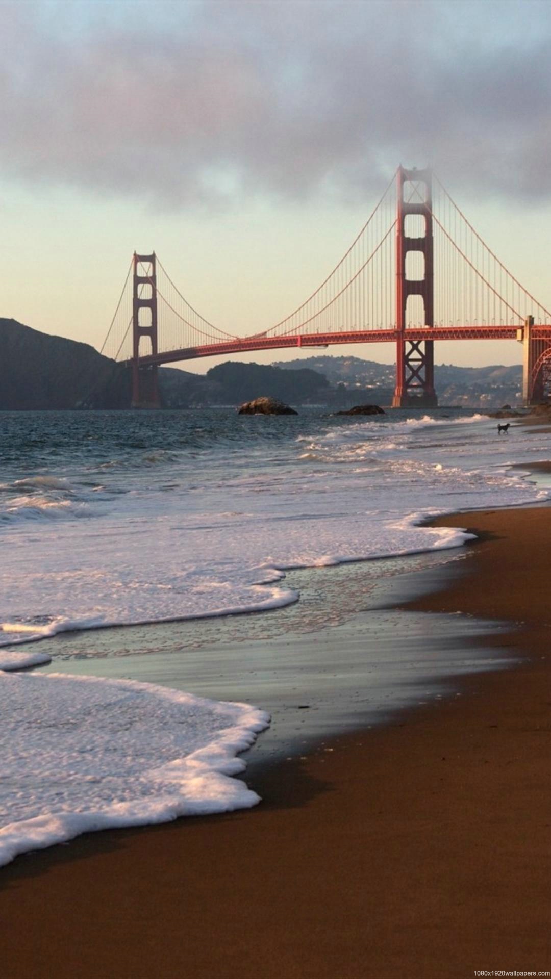 1080x1920  Nature Coast Bridge Sand San Francisco Wallpapers Hd - Golden Gate Bridge (# 2921915) - HD Wallpaper  Backgrounds Download