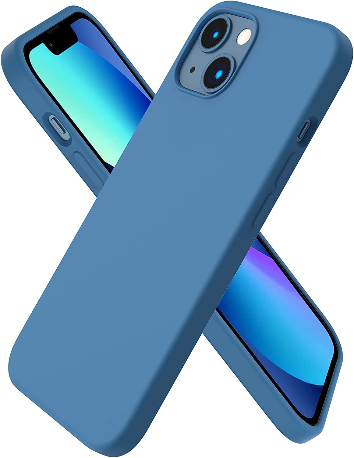 1162x1500  Покупать Ornarto, совместимый с iPhone 13 Case 6.1, Slim Liquid Silicone 3 слоя с полным покрытым мягким гелевым резиновым корпусом 6,1 дюйма онлайн по самой низкой цене в Ubuy Nigeria. B09F3HW7JF