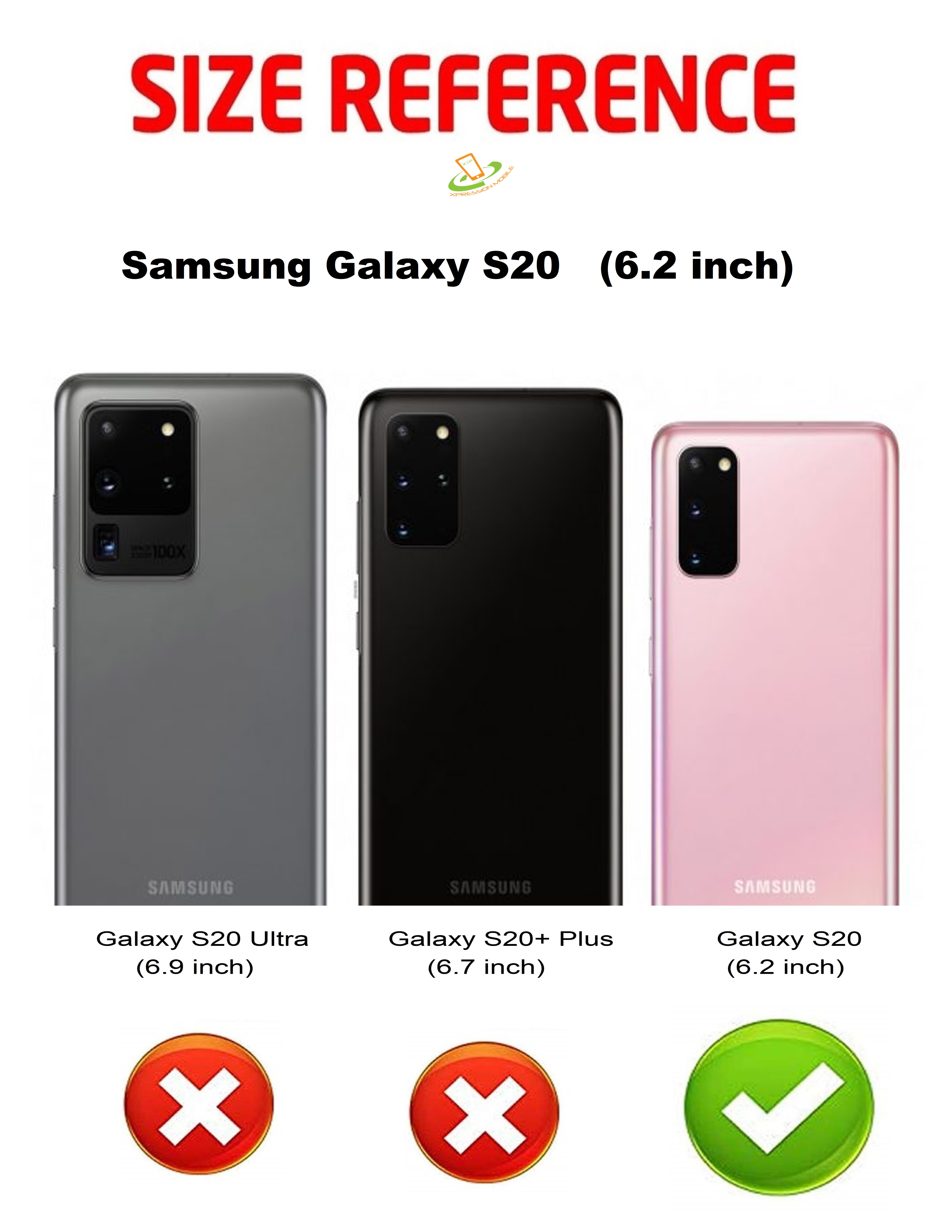 4481x5801  Samsung Galaxy S20 (6,2 дюйма) Протектор экрана.