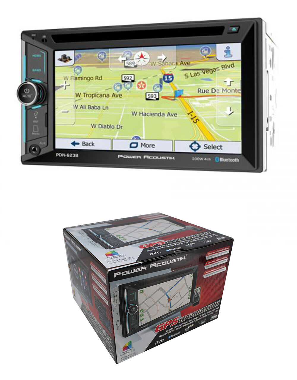 1000x1280  PDN-623B 2 DIN 6.2 \