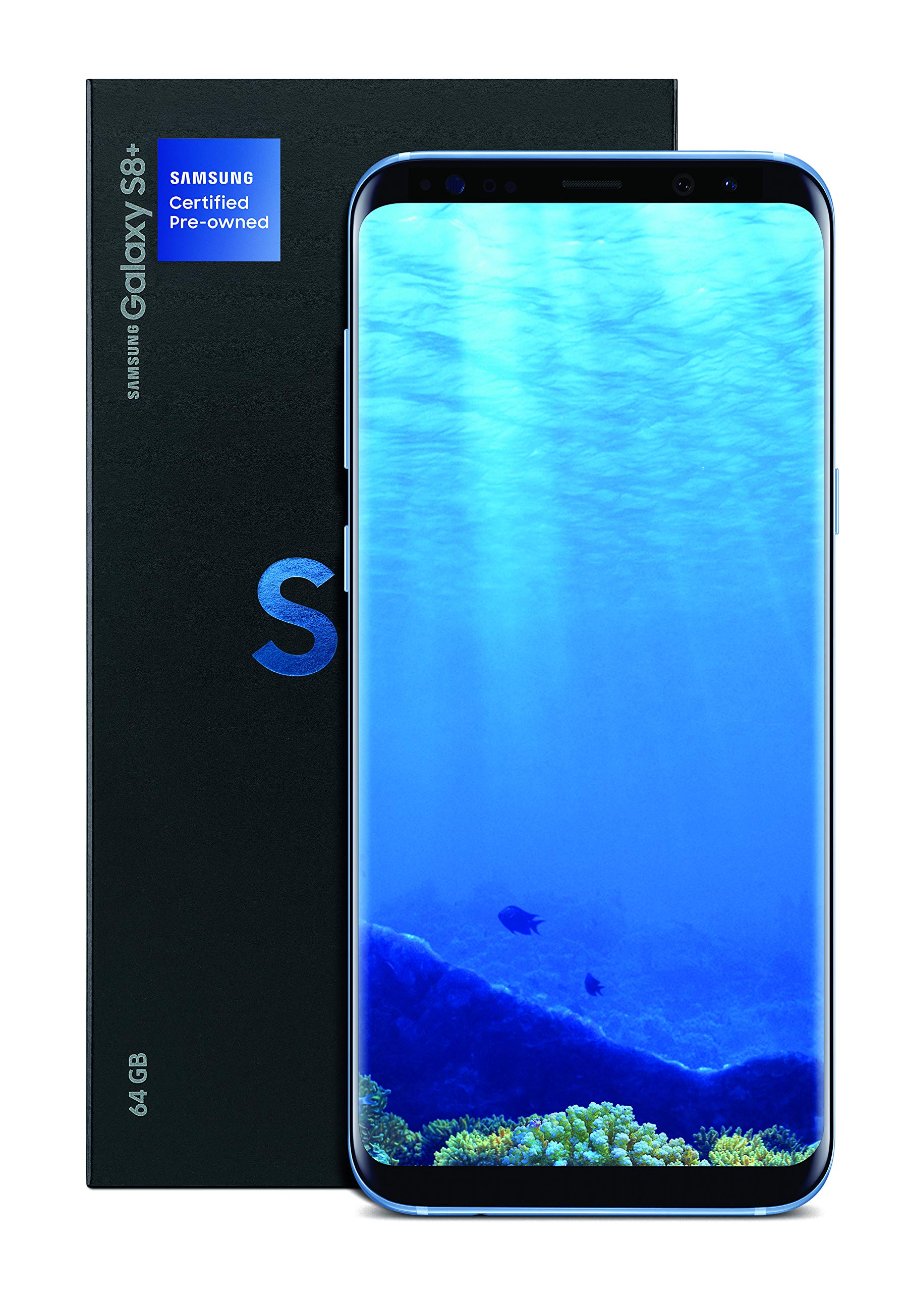 1796x2560  Купить Samsung Galaxy S8+ Сертифицированный предварительно принадлежащий заводской разблокированный телефон - 6,2 -дюймовый экран - 64 ГБ - Coral Blue (версия США) (обновляется) онлайн в Desertcartsuriname