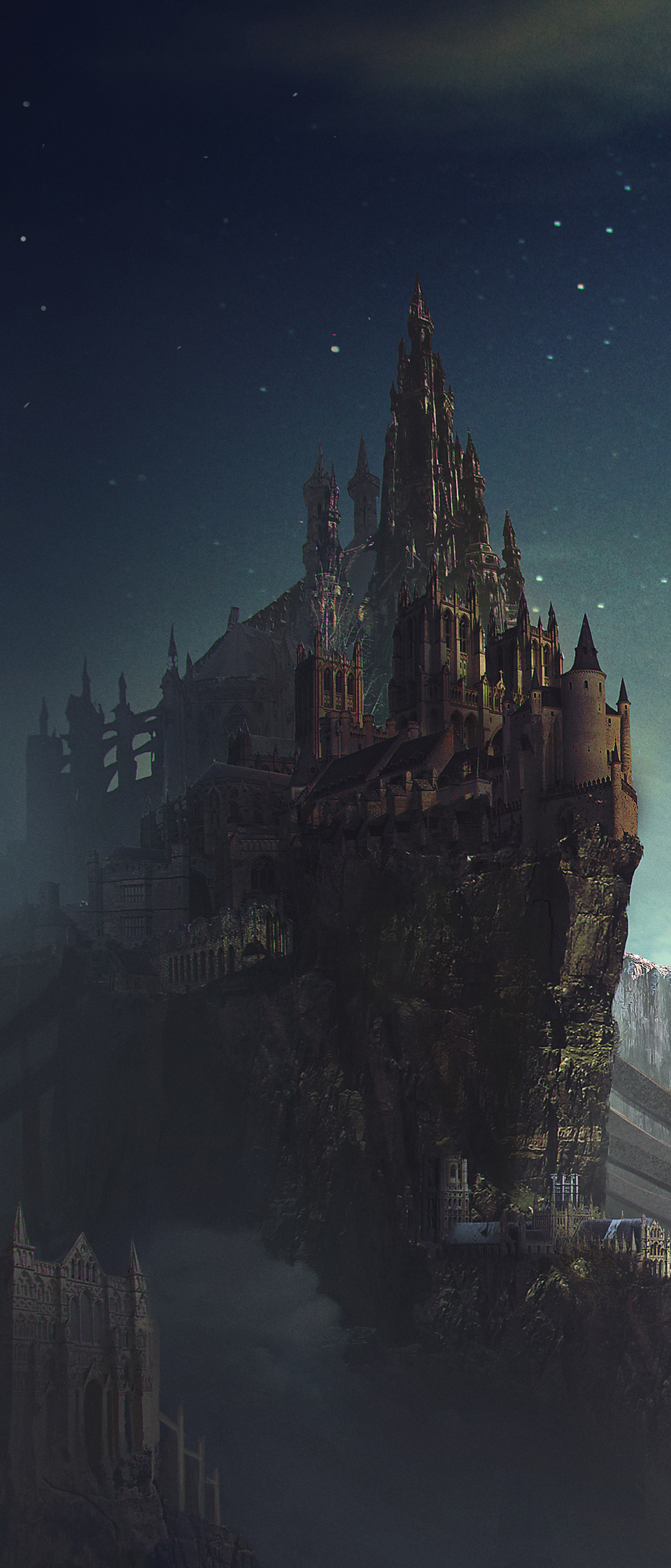 1644x3840  Фэнтезизионный телефон Телефон Обои Кристейна Денисиука - Мобильная пропасть