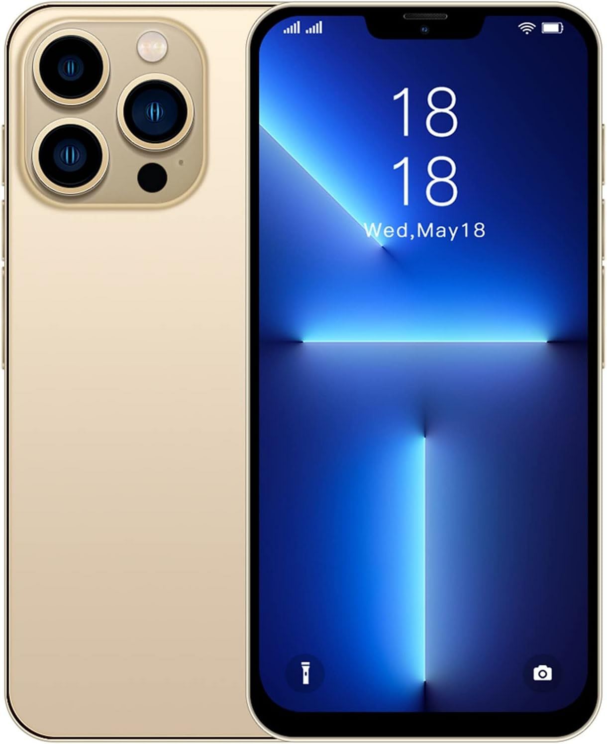 1220x1496  Купить разблокированные мобильные телефоны, смартфон Android 6.0 5G, 18 ГБ оперативной памяти, 6,3 -дюймовый HD с двойной SIM -картой смартфоны с двойной картой HD, 2800 мАч, батарея Gold Online у ​​самого низкого уровня.