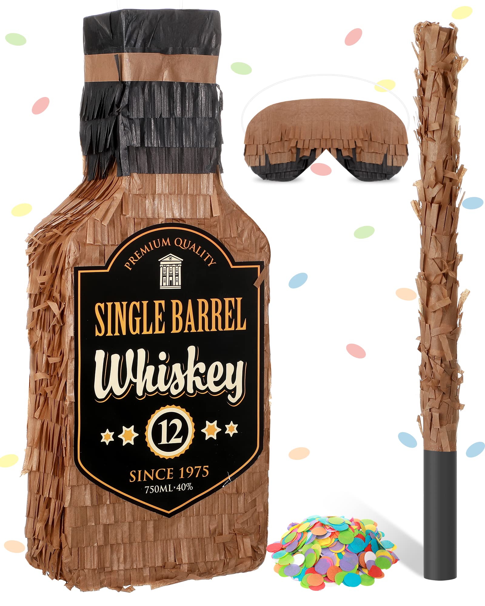 1600x2000  Amazon.com: коричневые бутылки виски пината с палкой 16 х 6,3 х 3 -дюймовых украшений пината для виски для вечеринки по случаю дня рождения взрослые вечеринка Свадебные дни рождения. Смешные годовщины. Справочные материалы: игрушки \ U0026 Games