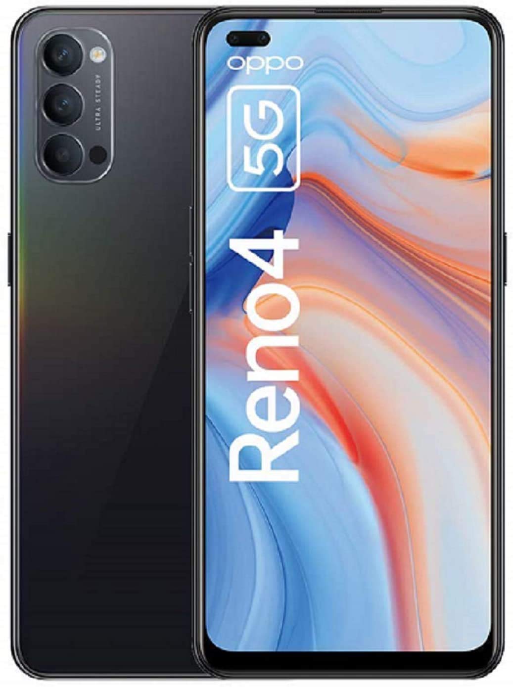 1037x1389  Amazon.com: Oppo Reno4 5G Dual SIM -карт 8GB+128GB CPH2091 Global ROM EU/UK 6,4 -дюймовый дисплей AMOLED, 48MP Triple Camera, 32MP Dual Front Camer