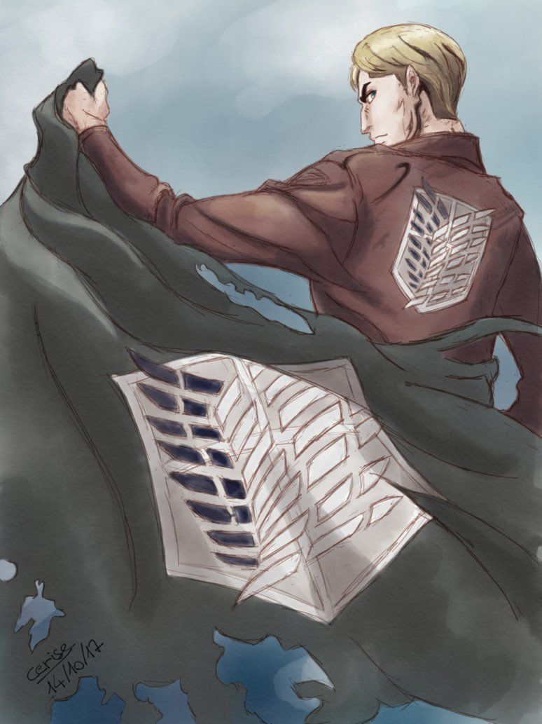 774x1033  Erwin Smith AOT обои - пещера обоев