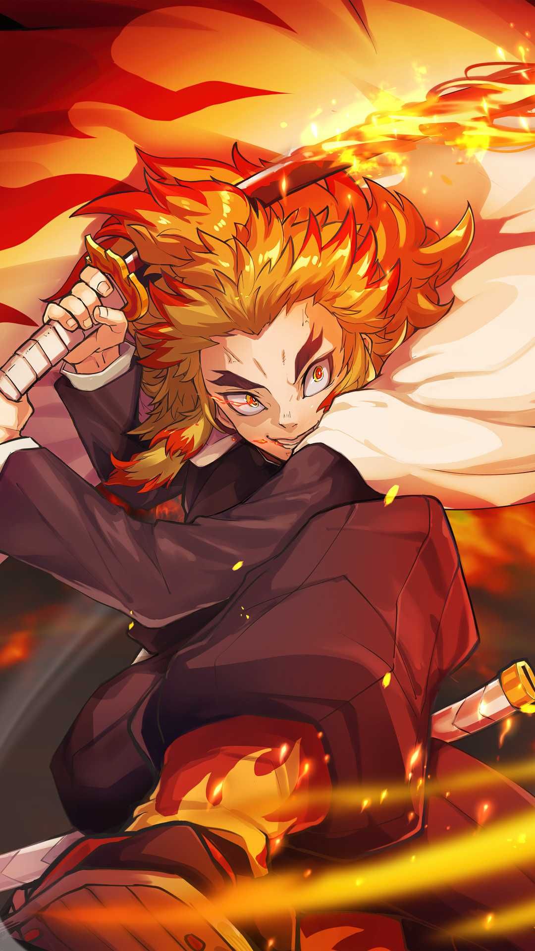 1080x1920  Rengoku iPhone обои - пещера обоев