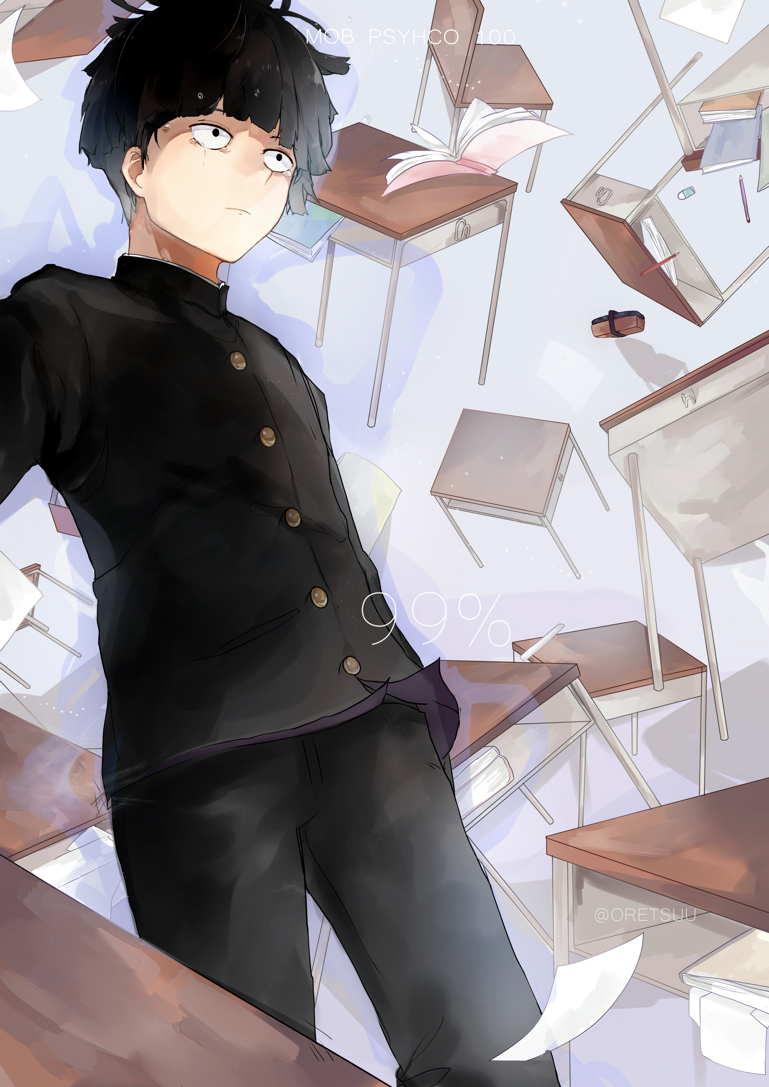 2480x3507  Kageyama Shigeo, мобильные обои - Zerochan Anime Image Board Mobile