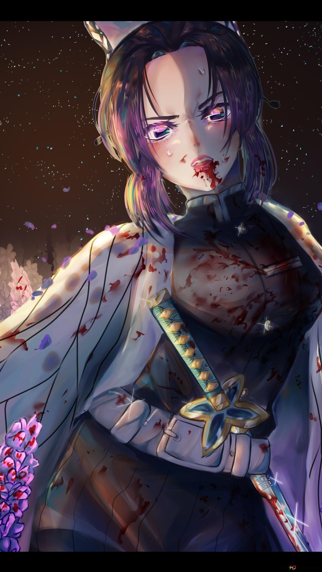 1080x1920  Скачать обои Shinobu Kochou 2k