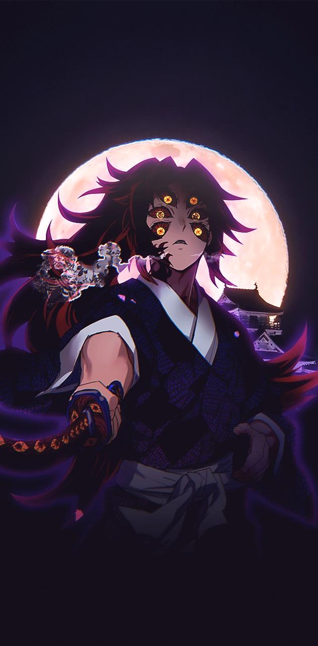 630x1280  Кокусибо демоны Slayer обои - пещера обоев