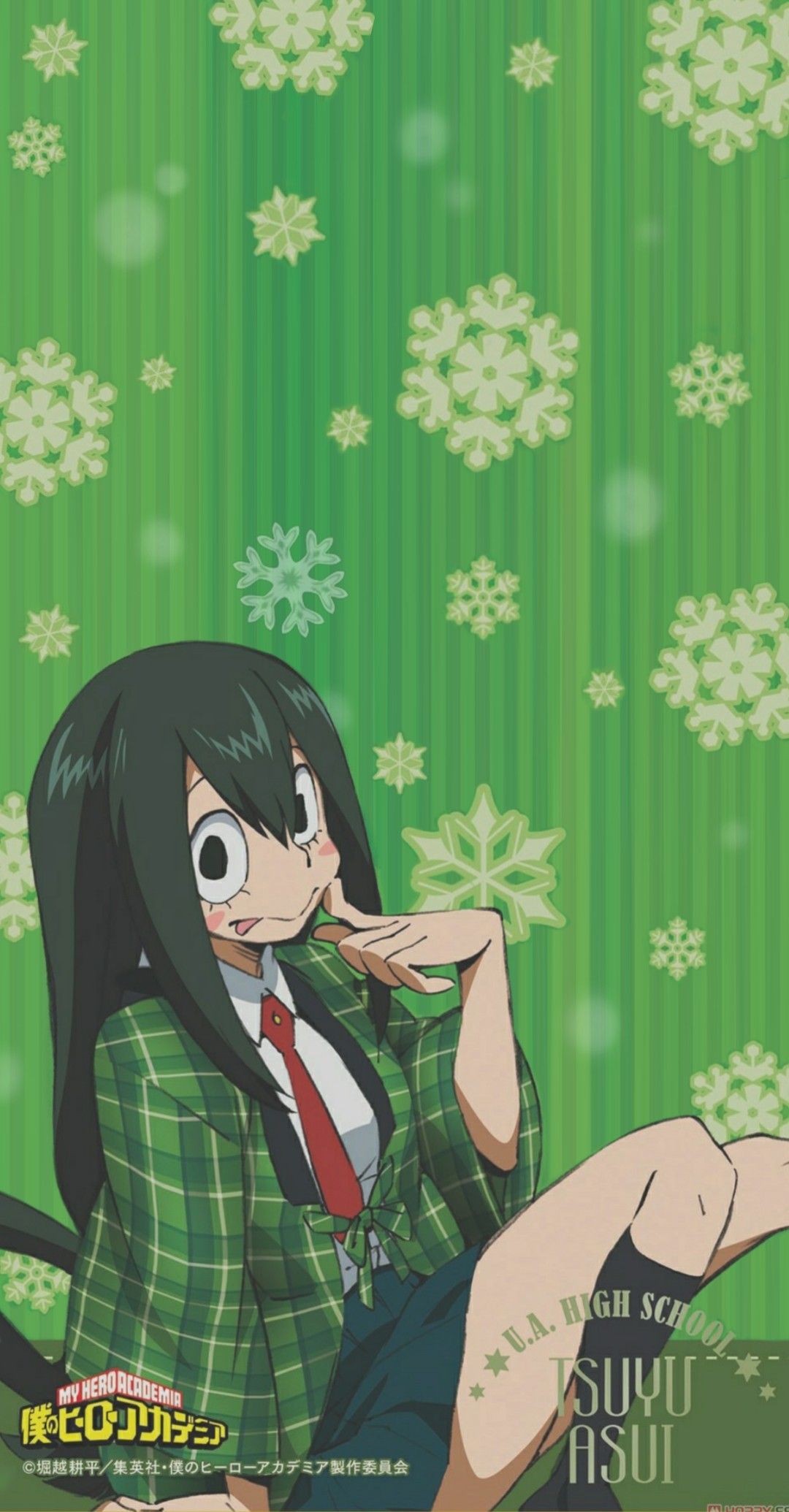 1080x2070  Tsuyu asui [обои] | Аниме -обложка фото, аниме Рождество, аниме обои