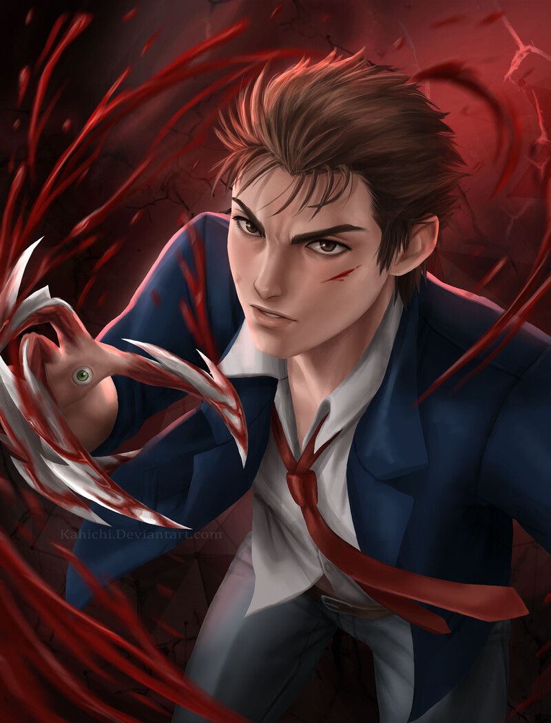 800x1050  ArtStation - Parasyte Fanart, Kahi Chi | Фан -арт Tokyo Ghoul, аниме -шоу, фан -арт