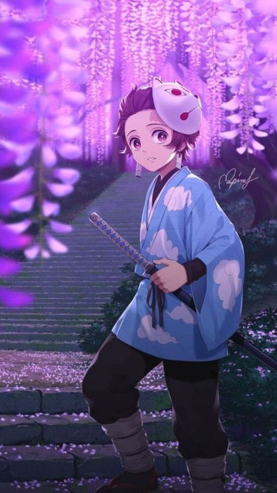 1080x1920  Tanjiro Kamado обои скачать | Mobcup