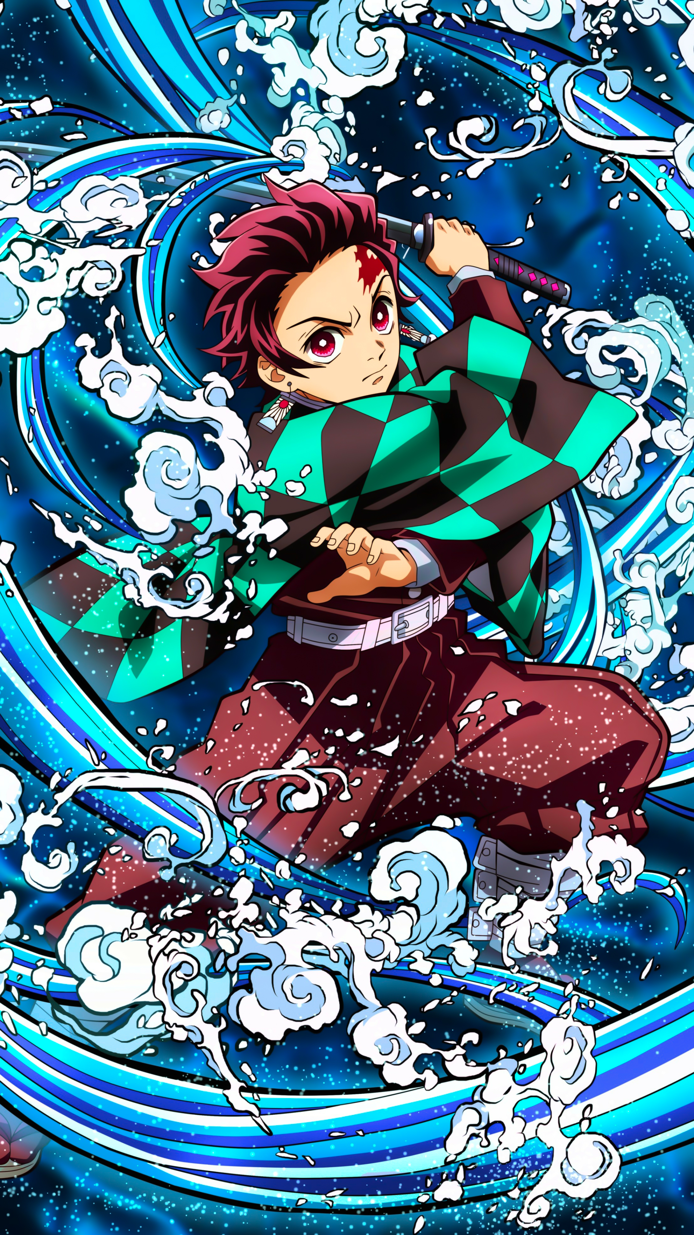 2304x4096  Tanjiro Kamado Demon Slayer 4K обои для телефона