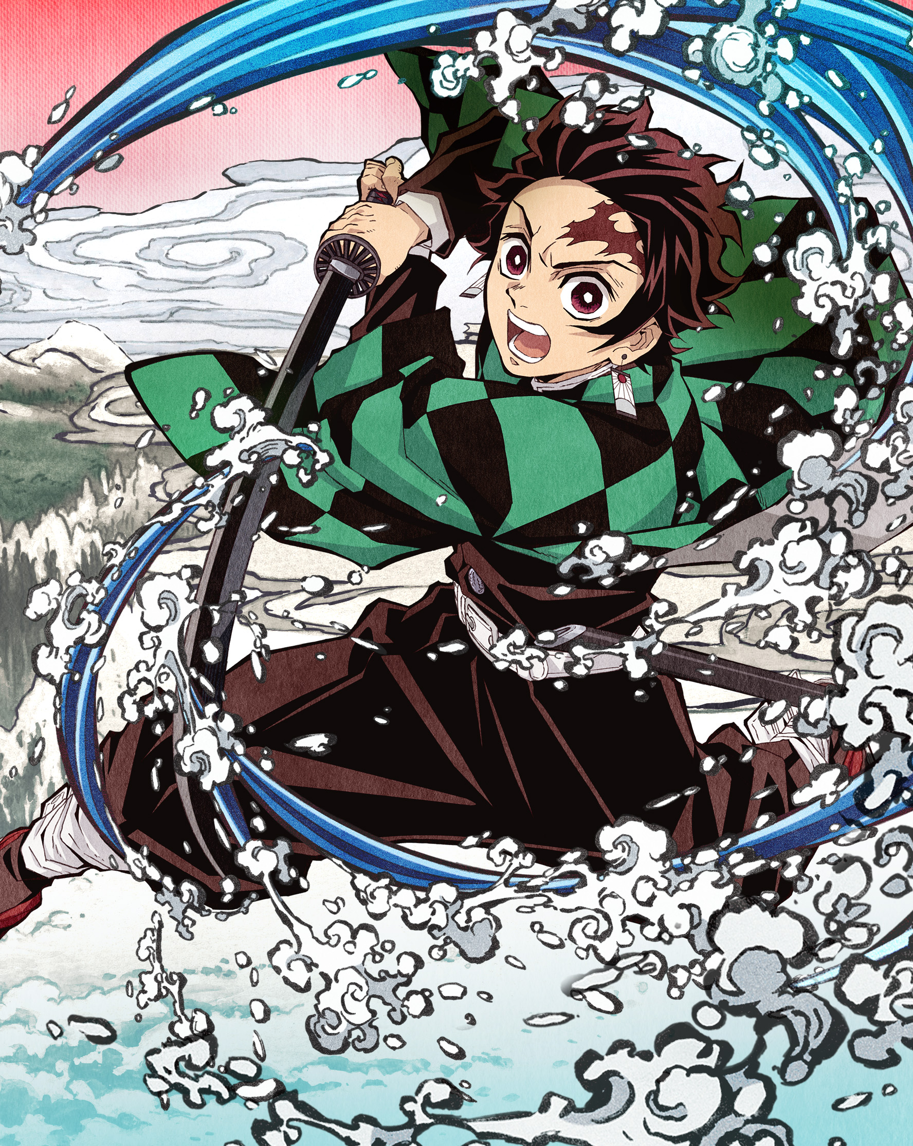 1776x2231  Kamado Tanjirou - Kimetsu no Yaiba - Zerochan Anime Image Board Mobile
