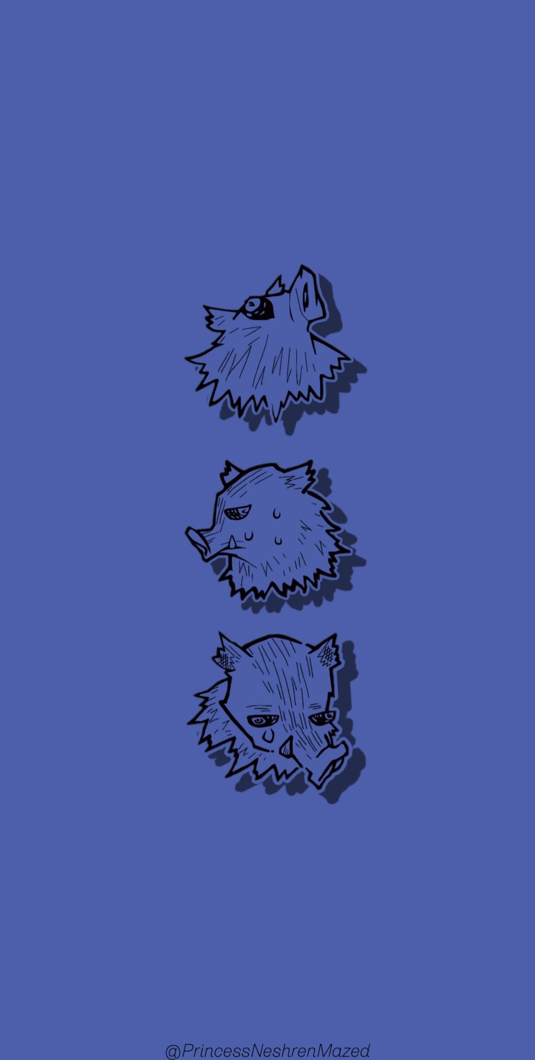 1080x2141  Inosuke chibi обои - пещера обоев