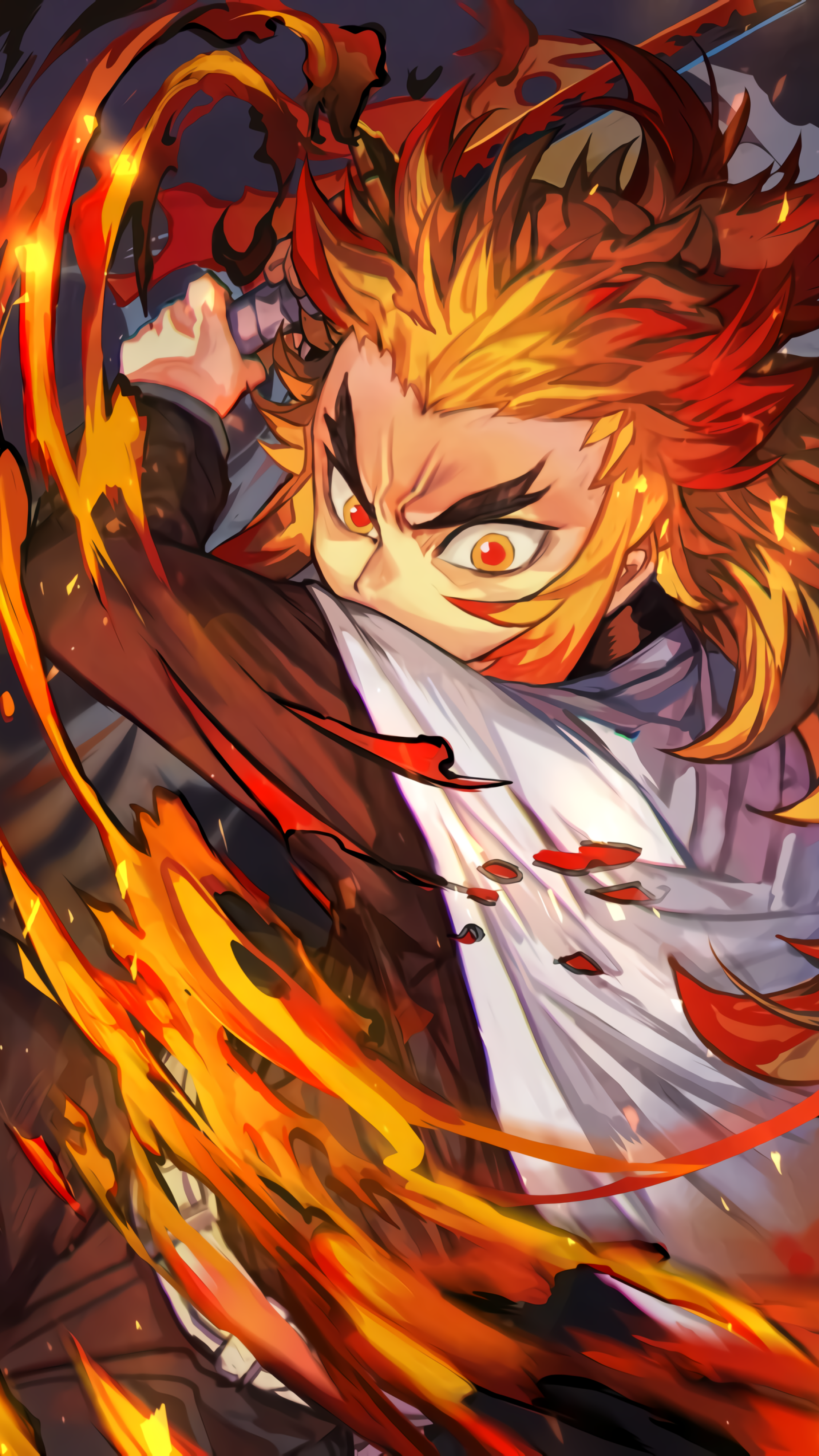 2250x4000  Kyōjurō rengoku [Demon Slayer] (2250x4000): r/animewallpaper
