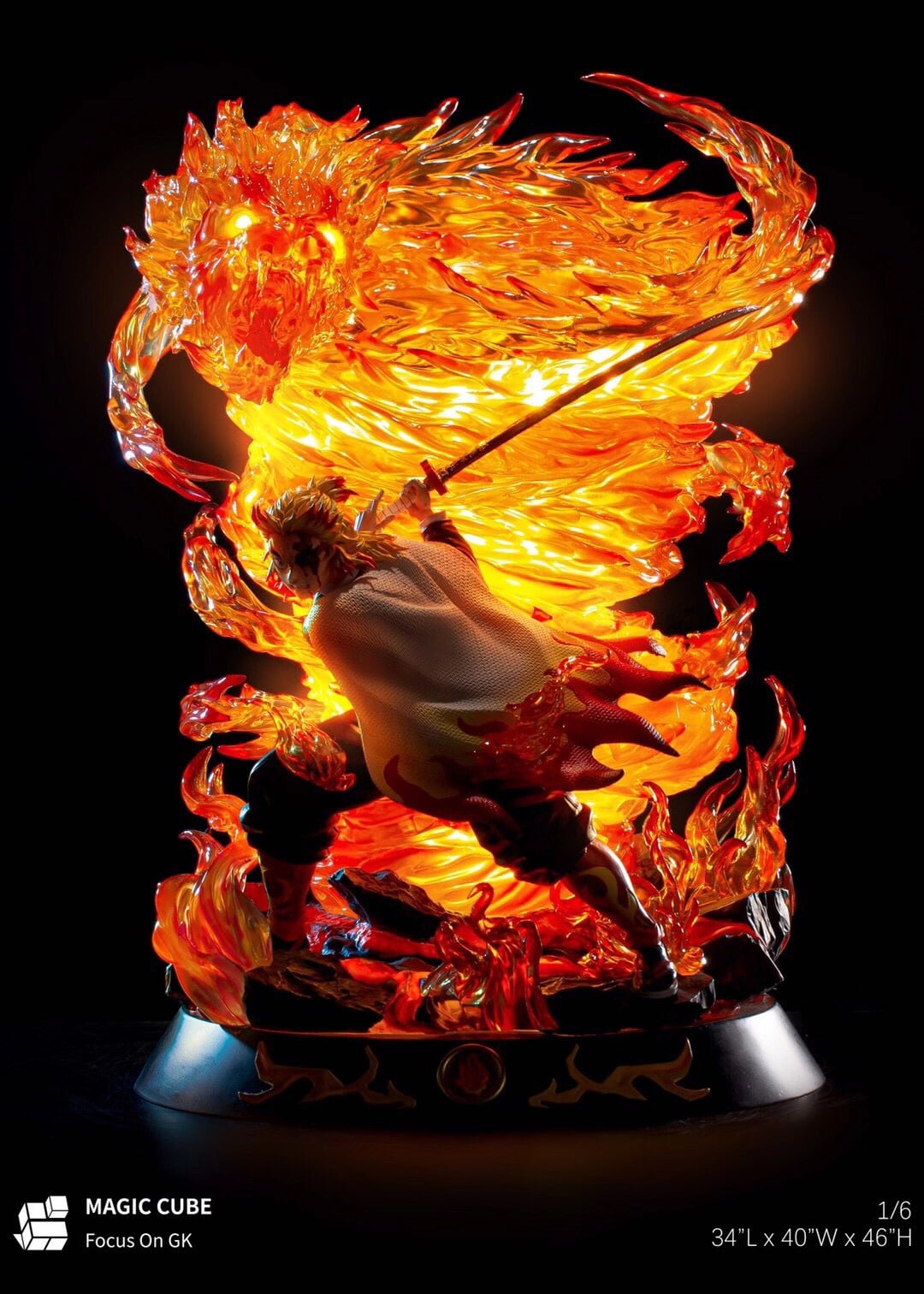 1080x1512  Kimetsu no Yaiba - Kyōjurō rengoku от Magic Cube Studio - The Flying Collector