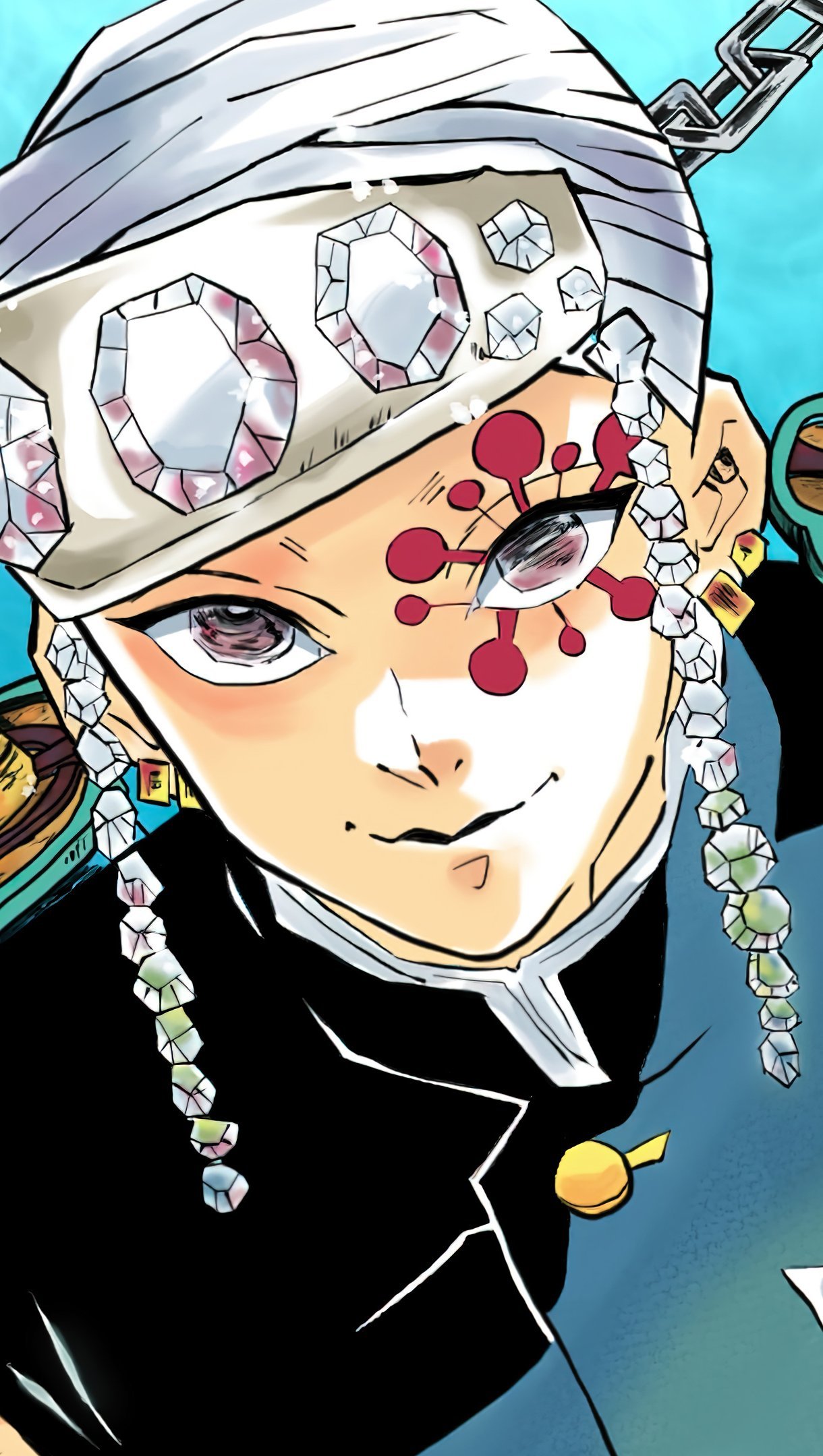 1220x2160  Tengen Uzui Kimetsu no Yaiba Anime Wallpaper 4K Ultra HD ID: 9117