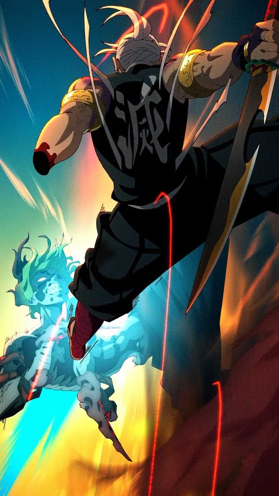 960x1707  Тенген против Гютаро обои - пещера обоев