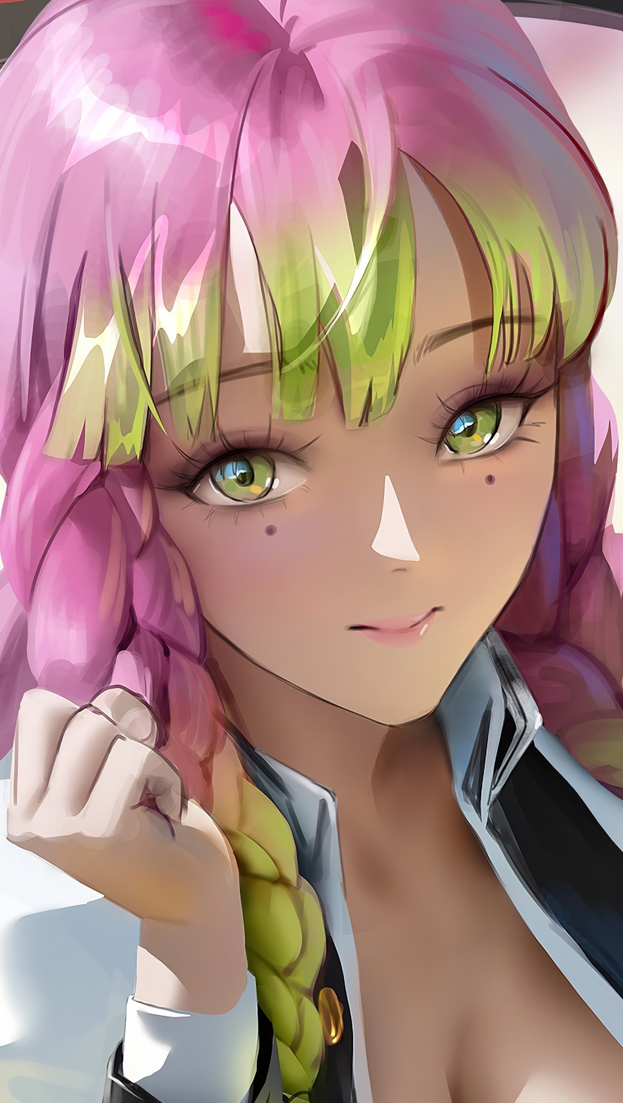 1220x2160  Mitsuri Kanroji из Demon Slayer Anime обои 4K Ultra HD ID: 11223