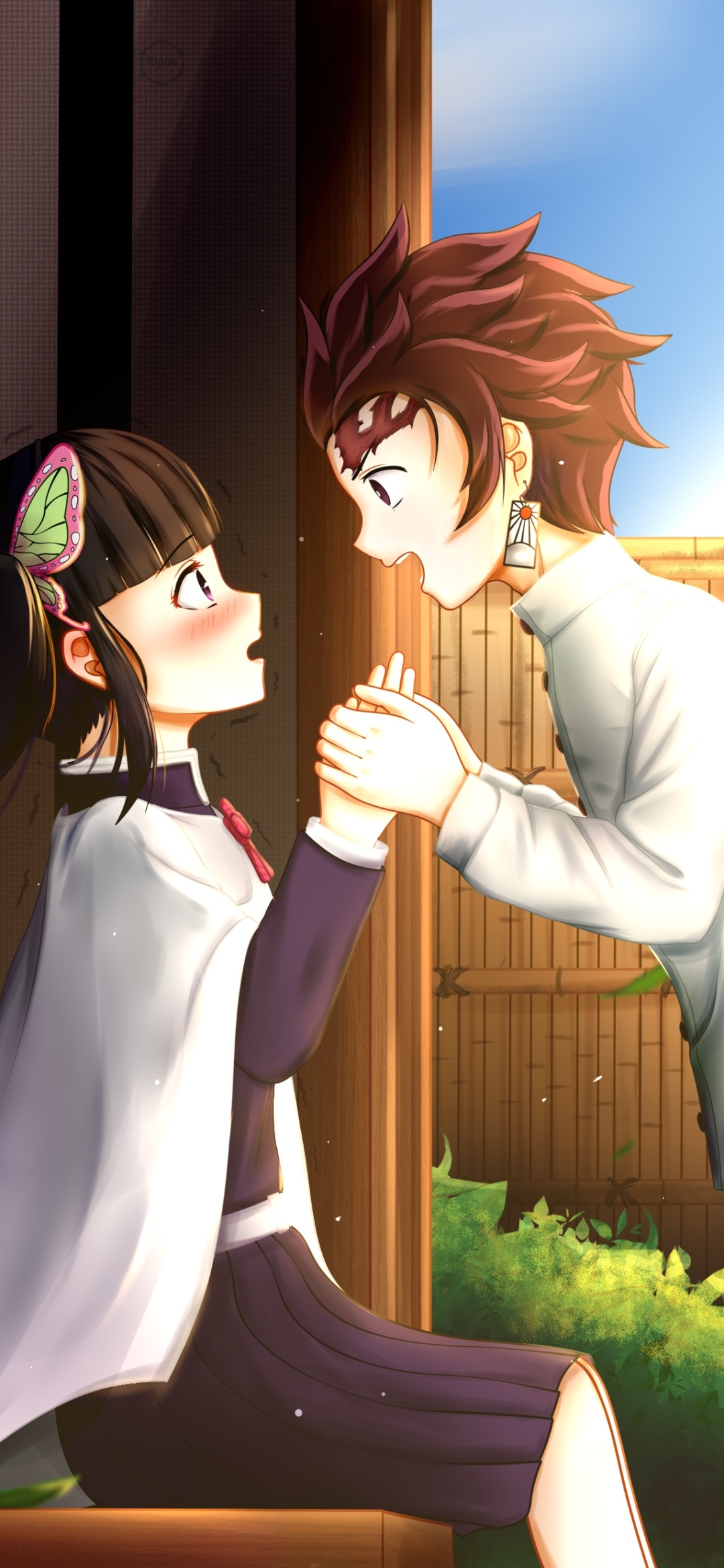 1080x2340  Убийца демонов Киметсу но Яйба - Канао Цуюри, Танджиру Камадо - HD Mobile Walls