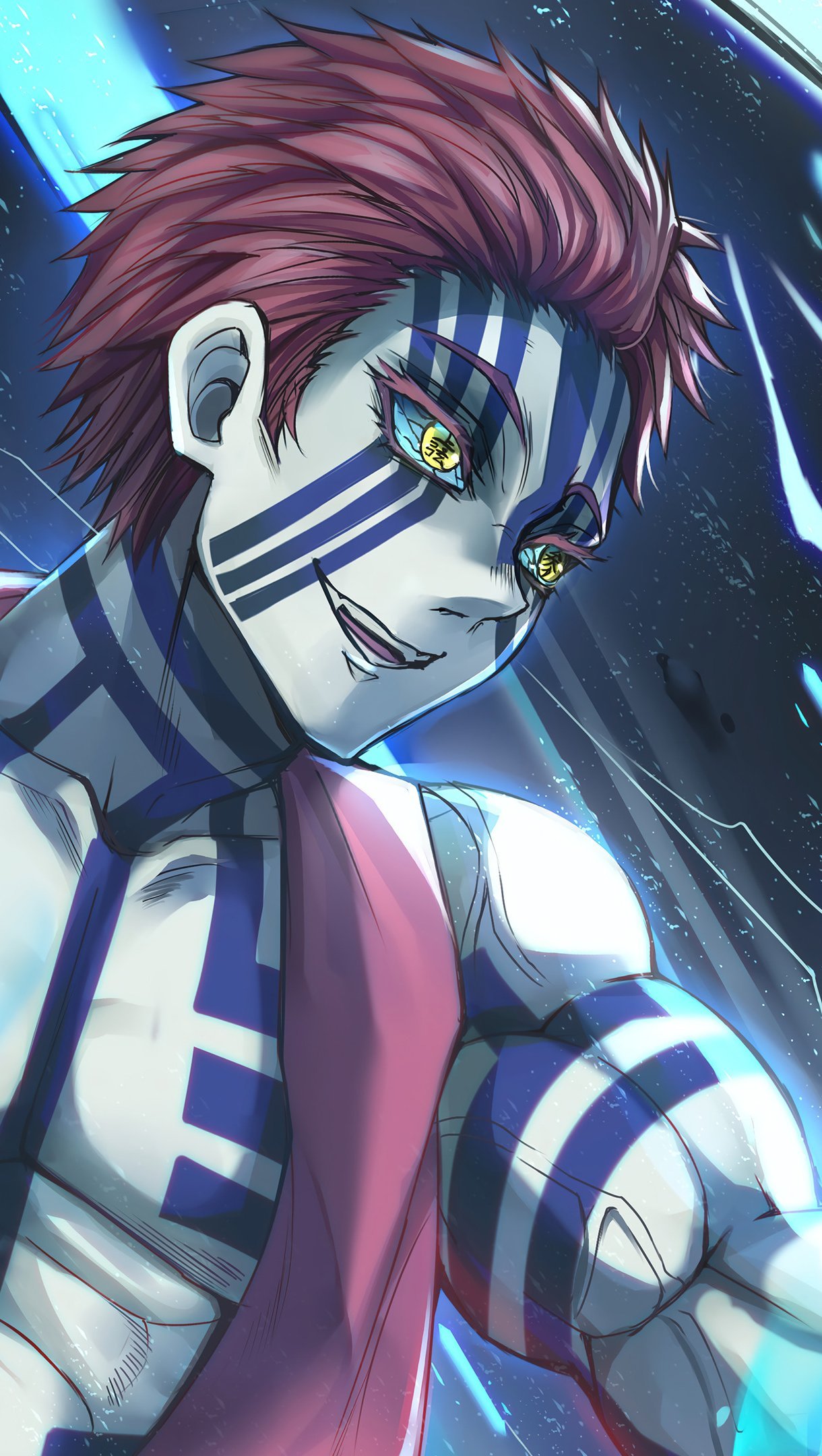 1220x2160  Akaza от Demon Slayer Anime обои 4K Ultra HD ID: 6716