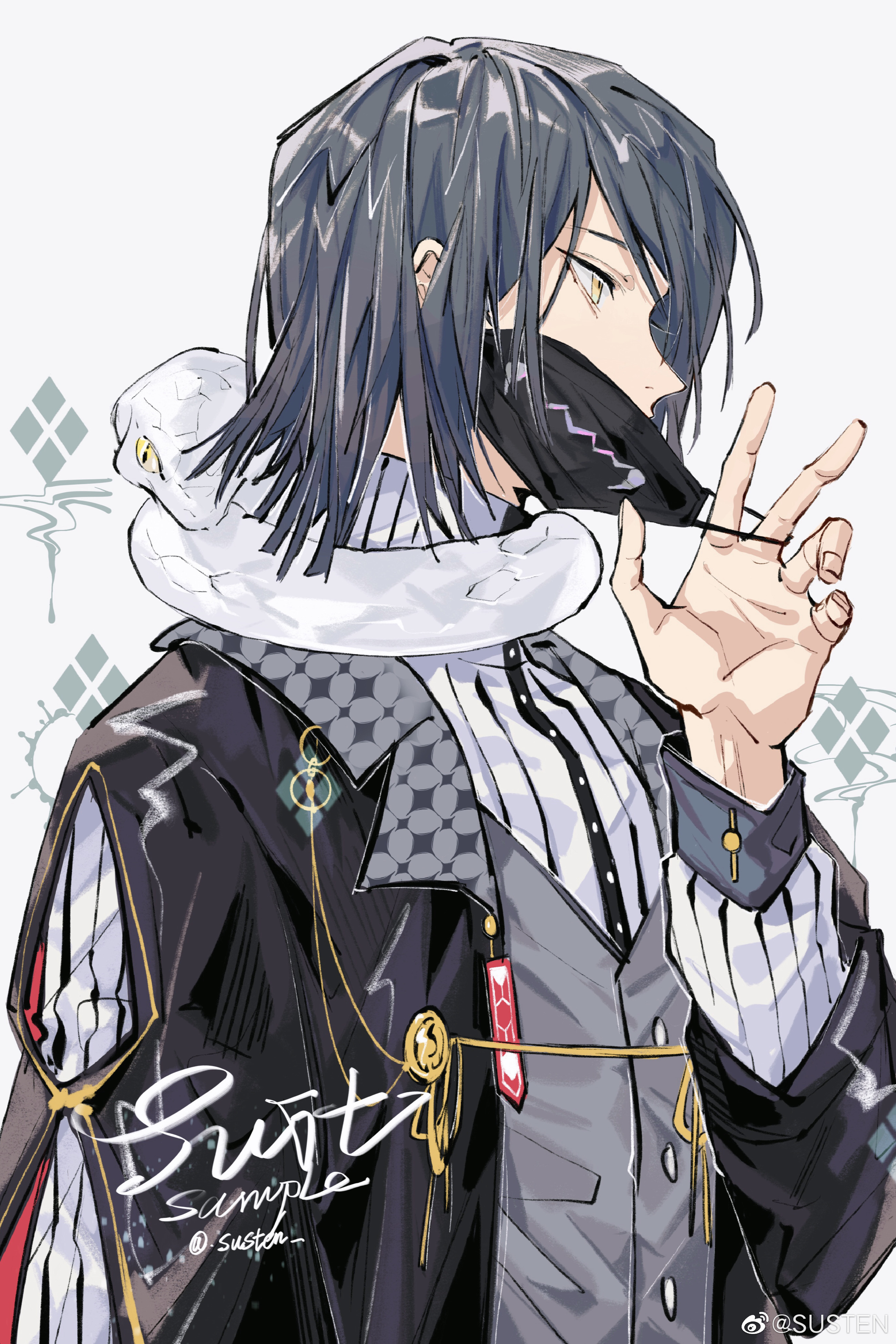 2600x3900  Игуро Обанай, обои - Zerochan Anime Image Board Mobile