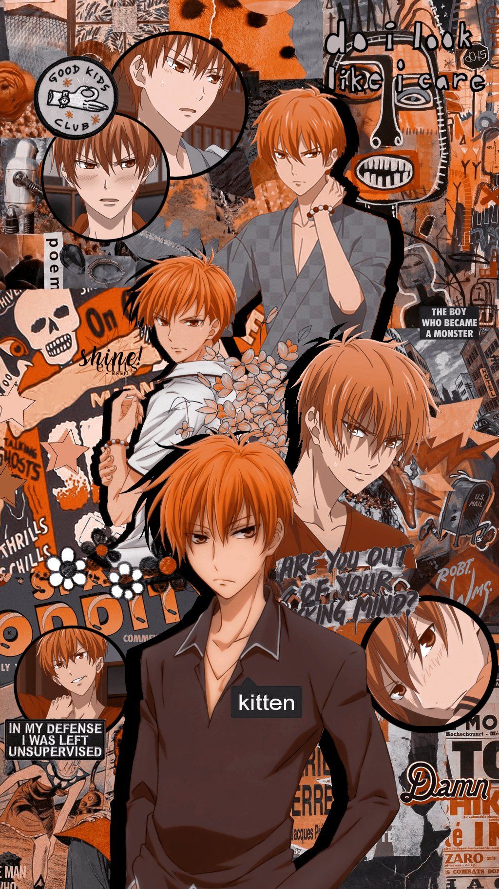 1024x1822  Kyo Sohma Anime 2021 Обои обои - пещера обоев
