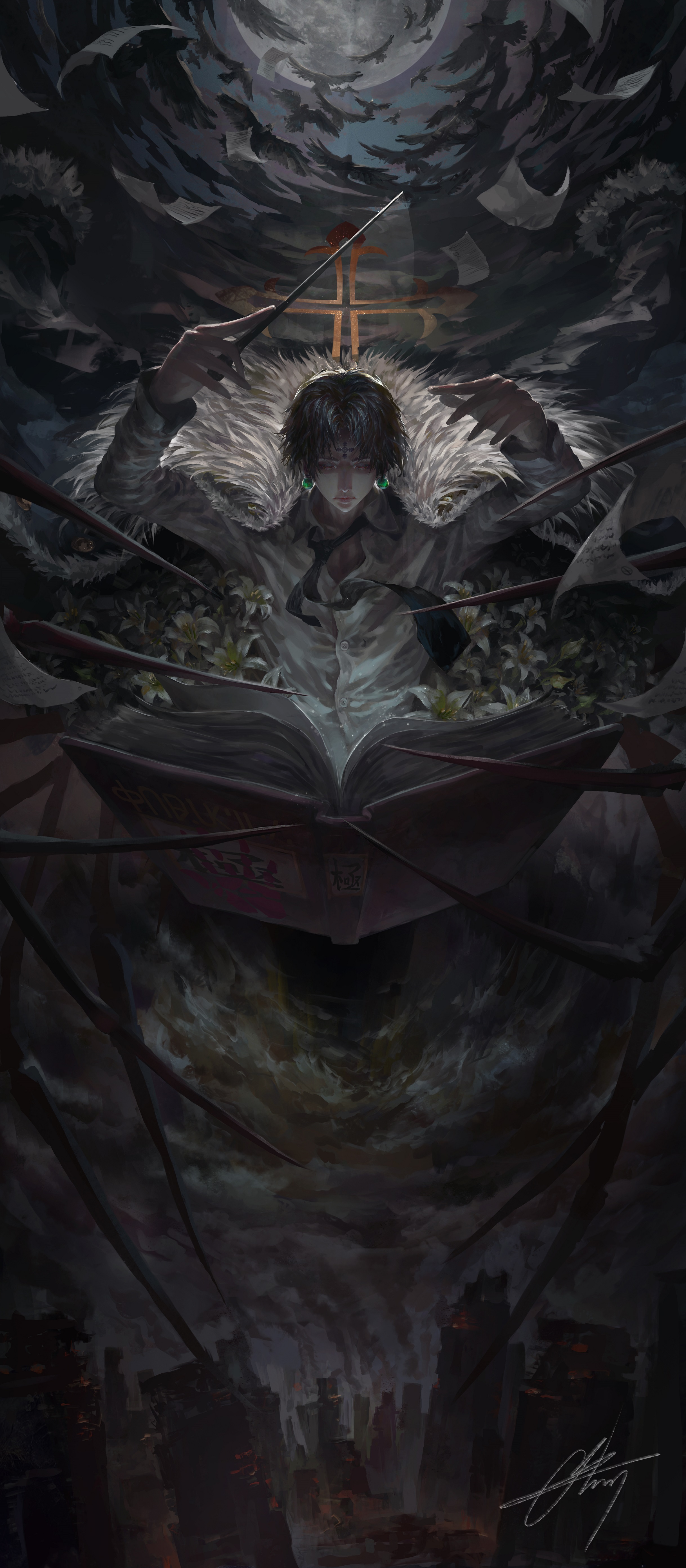 2437x5568  Chrollo Lucilfer - Hunter × Hunter - Zerochan Anime Image Board Mobile