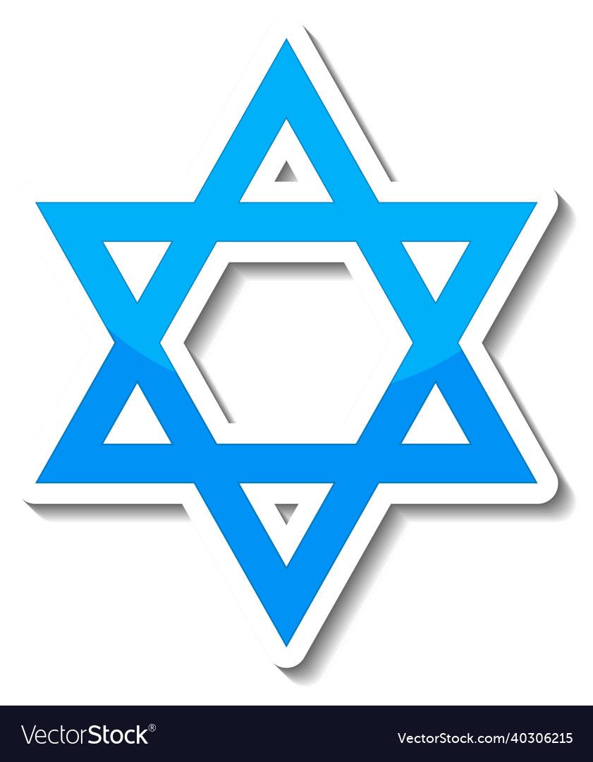 841x1080  Наклейка «Звезда Давида» на белом фоне изображение