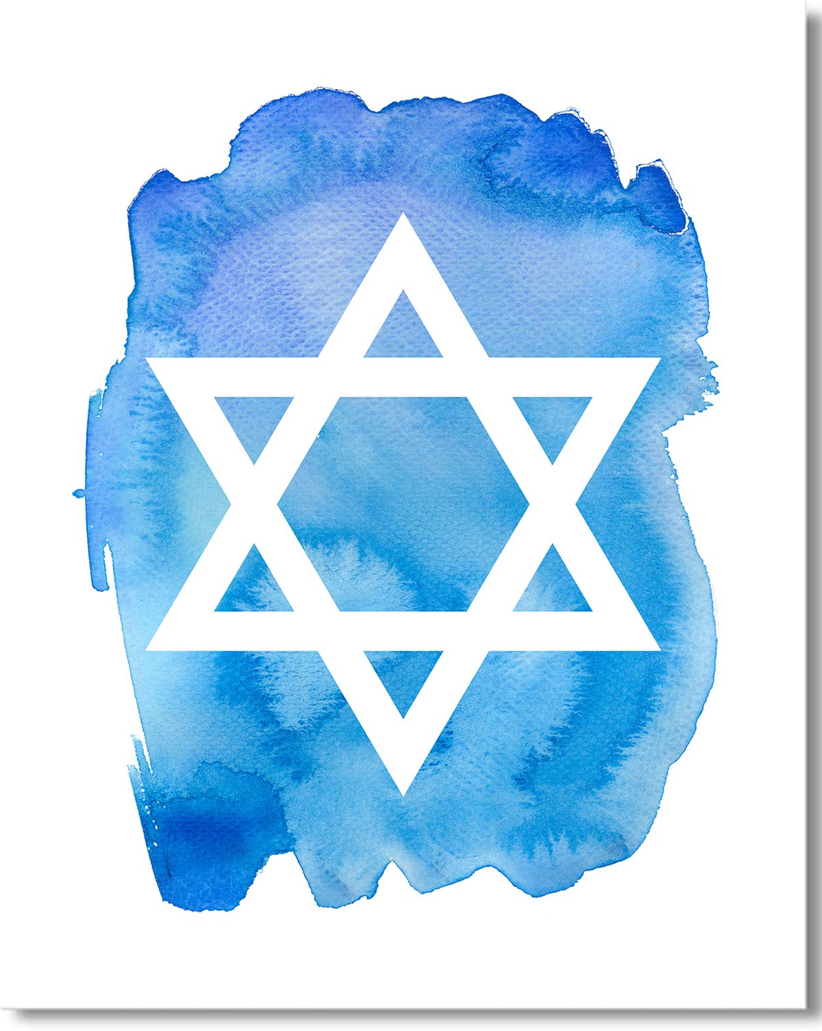 1200x1504  Amazon.com: Звезда Дэвида - Печать искусства настенных декора с белым фоном - 32x40 -дюймовый плакат без рамки - отличный подарок для вашей семьи и друзей на Ханнуке: плакаты \ U0026