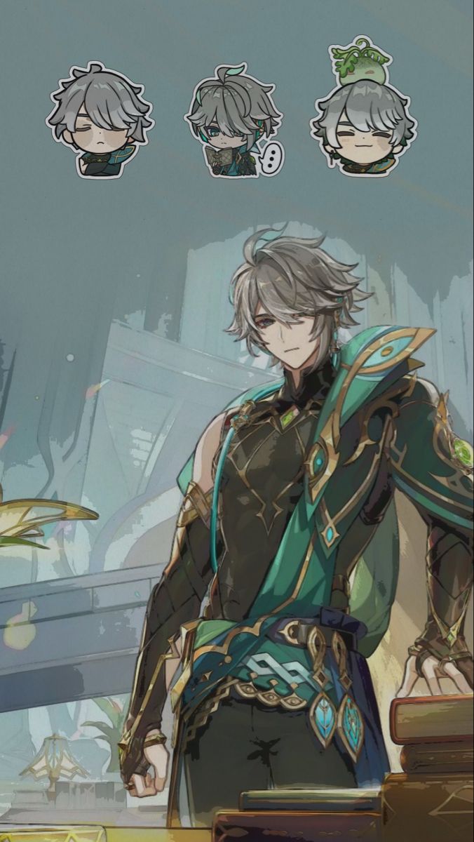 676x1200  Alhaitham genshin Impact Wallpaper v 2023 g | Hello Kitty Kartinky, эskiзы -personaжeй, иллхсттразиииииииии