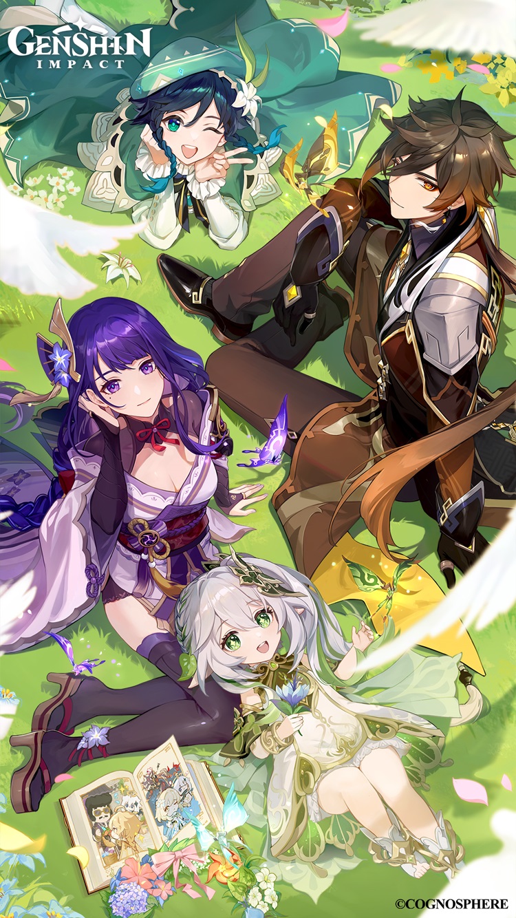 750x1334  Геншин Impact Официальные обои (всегда обновляйте!) - геншин Д.Б.