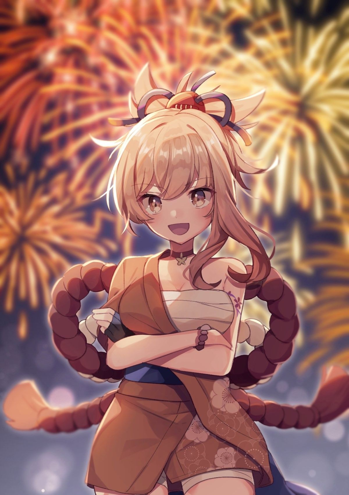 1200x1700  Yoimiya genshin Impact обои - пещера обоев