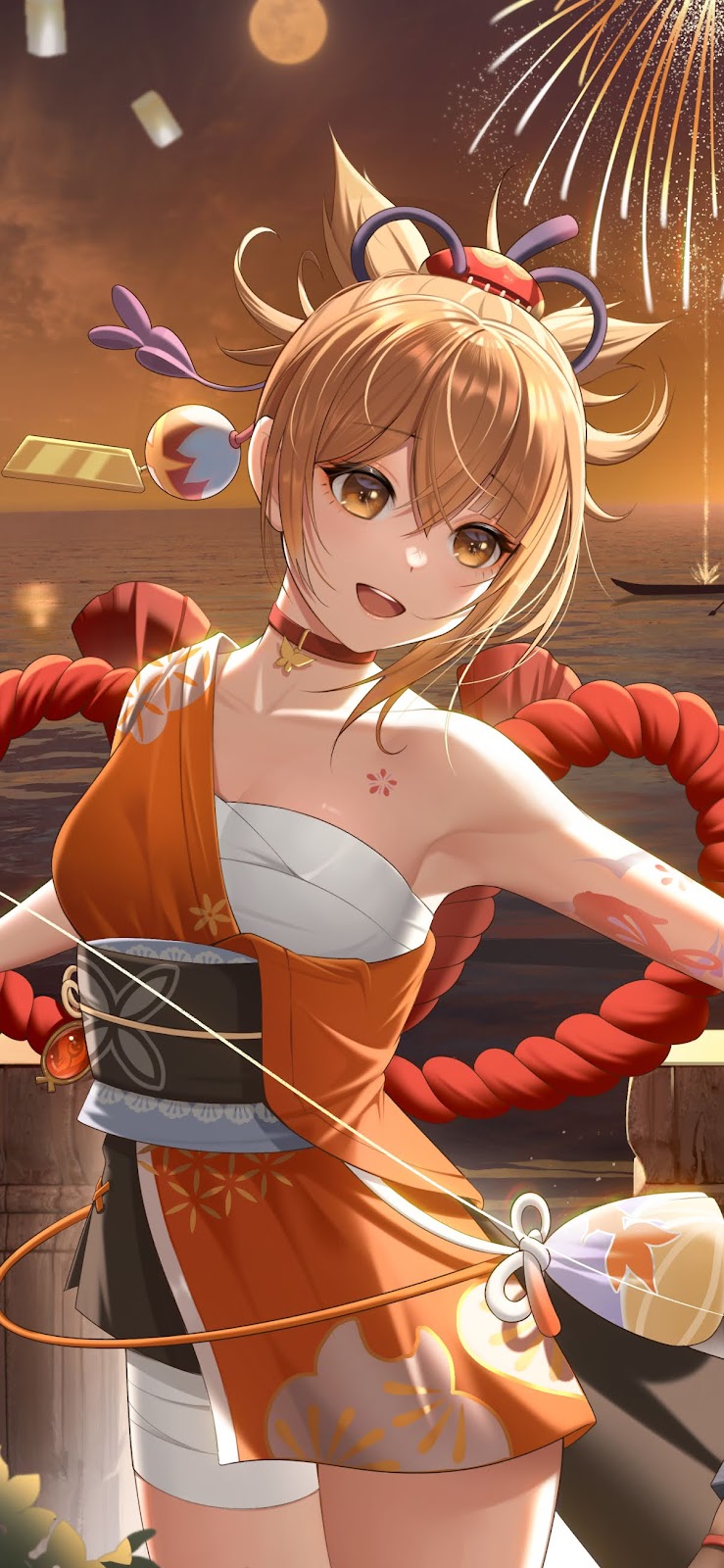 739x1600  Yoimiya (Genshin Empact) Мобильные обои - HD Mobile Walls