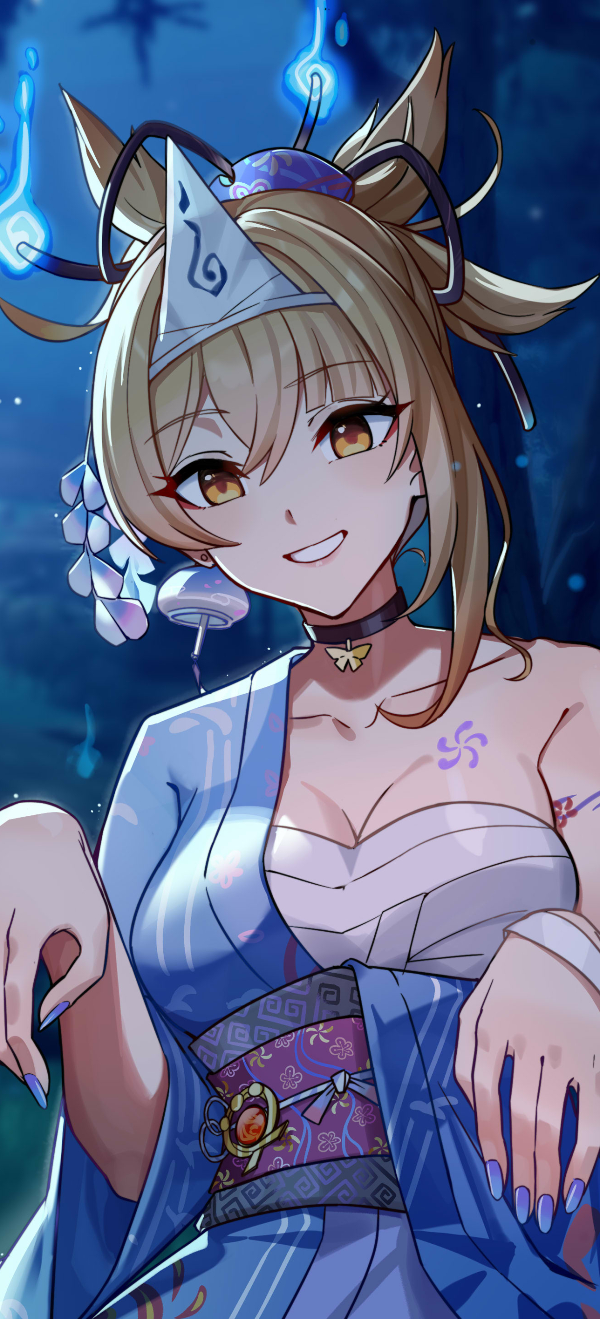 1228x2700  Мобильные обои: видеоигра, Genshin Impact, Yoimiya (Genshin Excter), 1431243 Скачать картинку бесплатно.