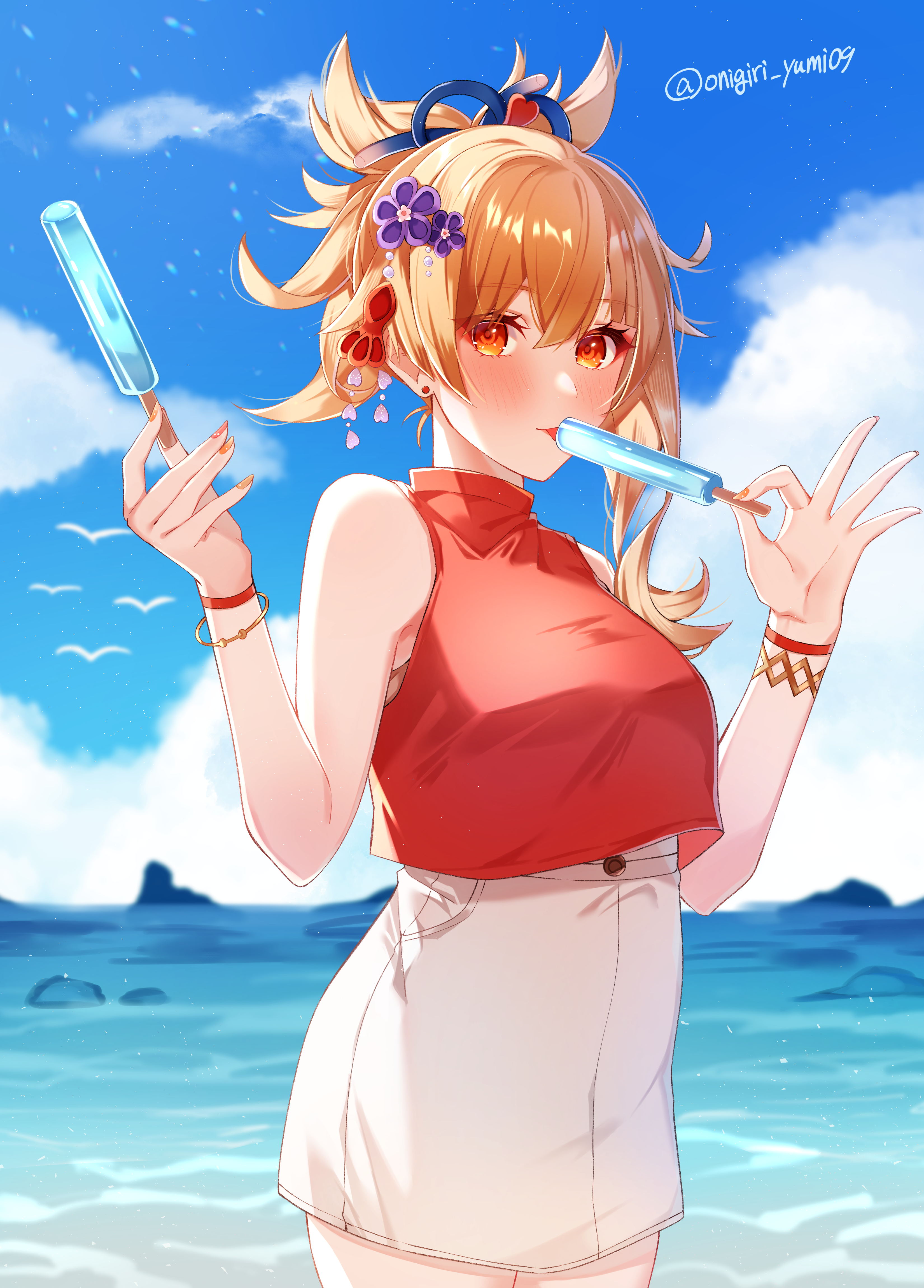 3300x4600  Обои: Аниме девушки, удар Геншина, Йомия Геншин удар, длинные волосы, блондинка, соло, произведения искусства, цифровое искусство, фанатское искусство, эскимо 3300x4600 - Синигамирукия - 2154061 - HD Wallpapers - Wallhere