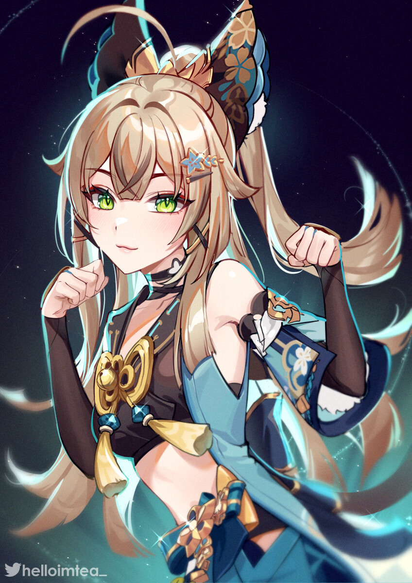 848x1200  ArtStation - Kirara Sketch (воздействие Genshin)