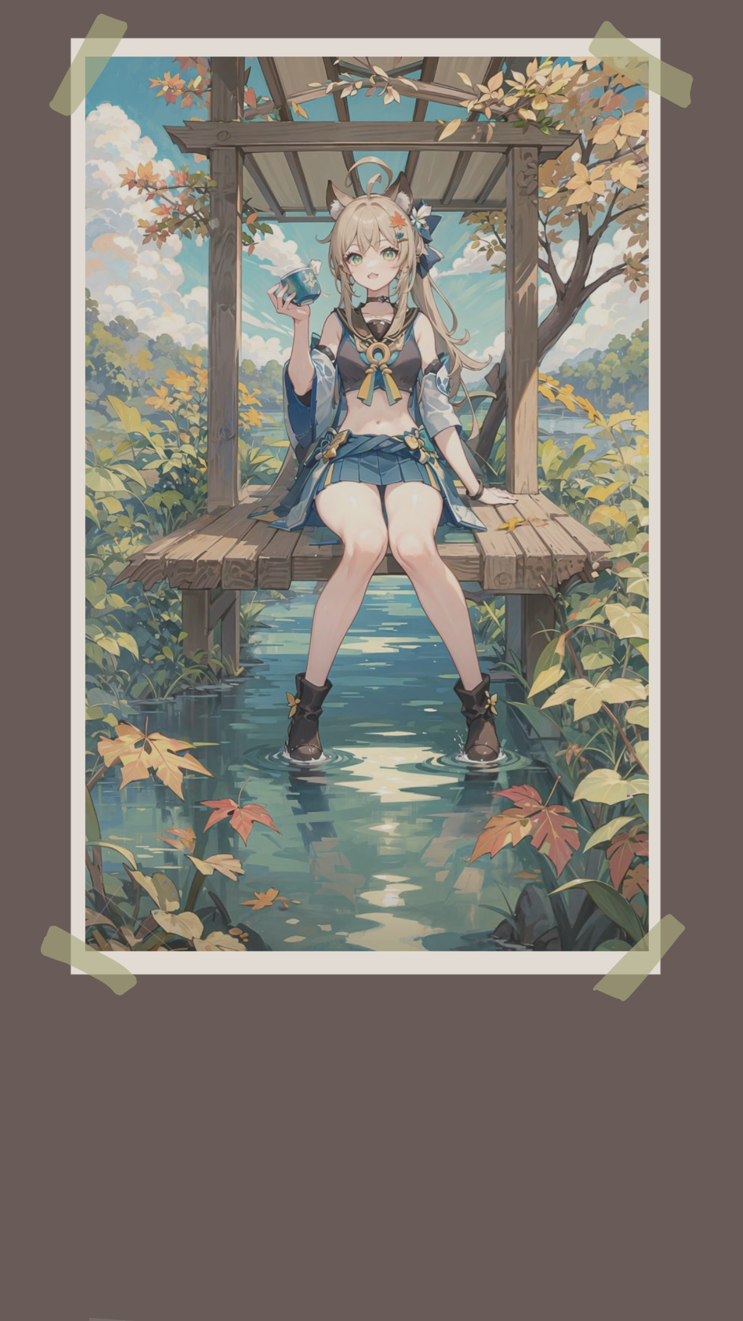 1528x2716  🌱] Тема телефона Kirara Genshin Impact | Хойолаб