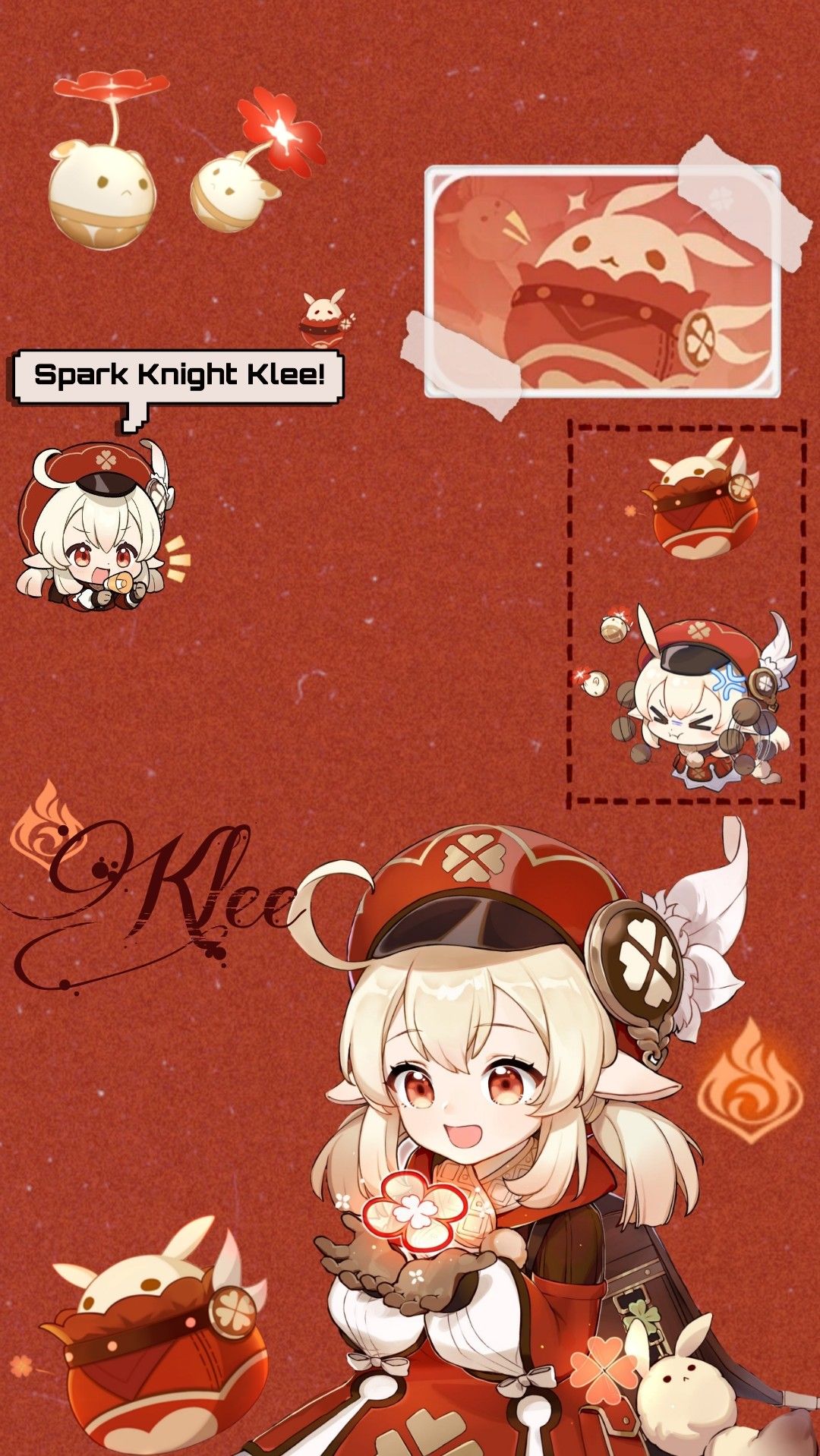 1080x1918  Обои • Klee • Genshin Impact | Ricuynky, эskiзы personaжeй, японский