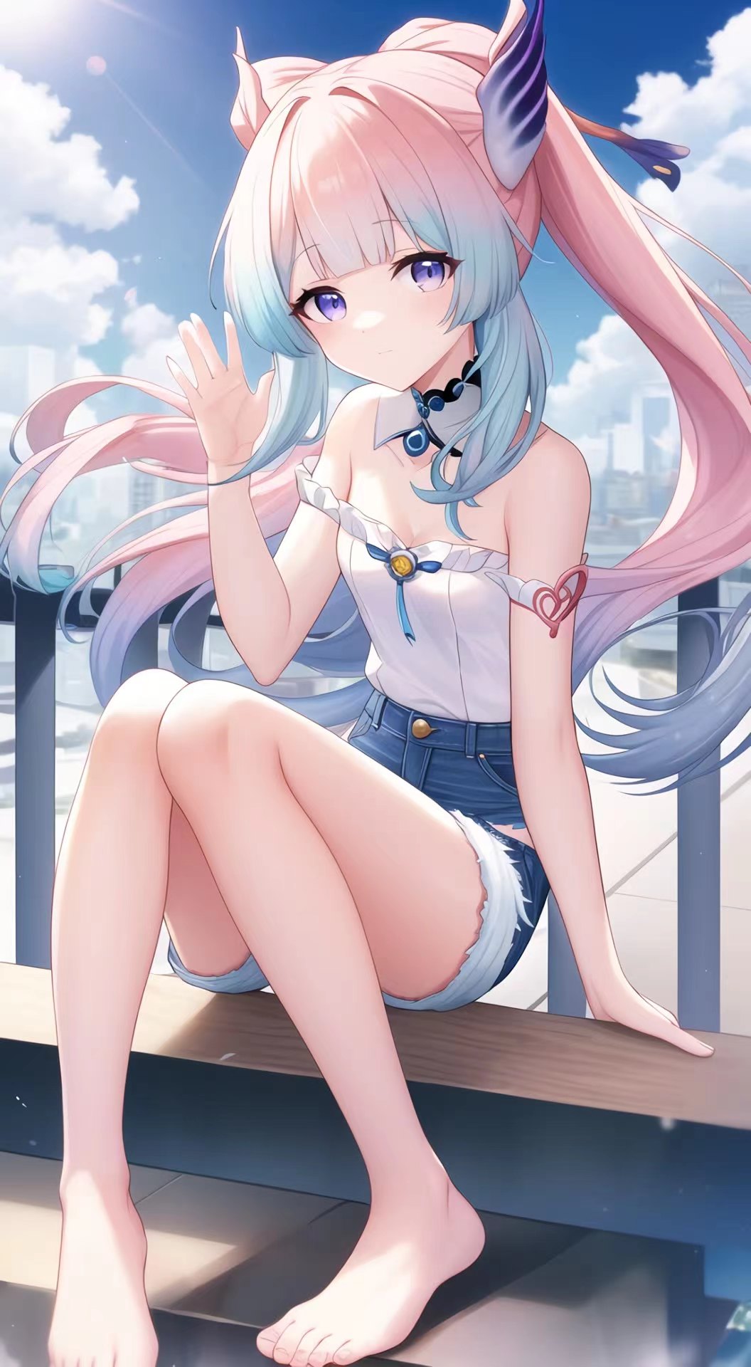 1056x1920  Градиентные волосы, сангономия Кокоми (Genshin Empact), Anime, Anime Girls, Genshin Empact, Portrait Disee | 1056x1920 Обои - Wallhaven.cc