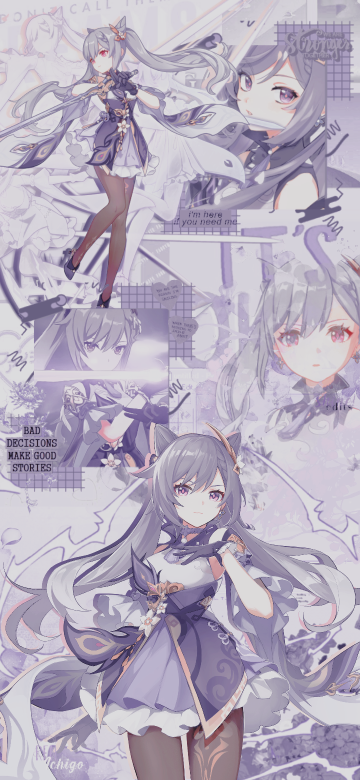 720x1560  Teyvat wanderlust - ☆ обои: Keqing ☆ игра: Genshin Empact ...