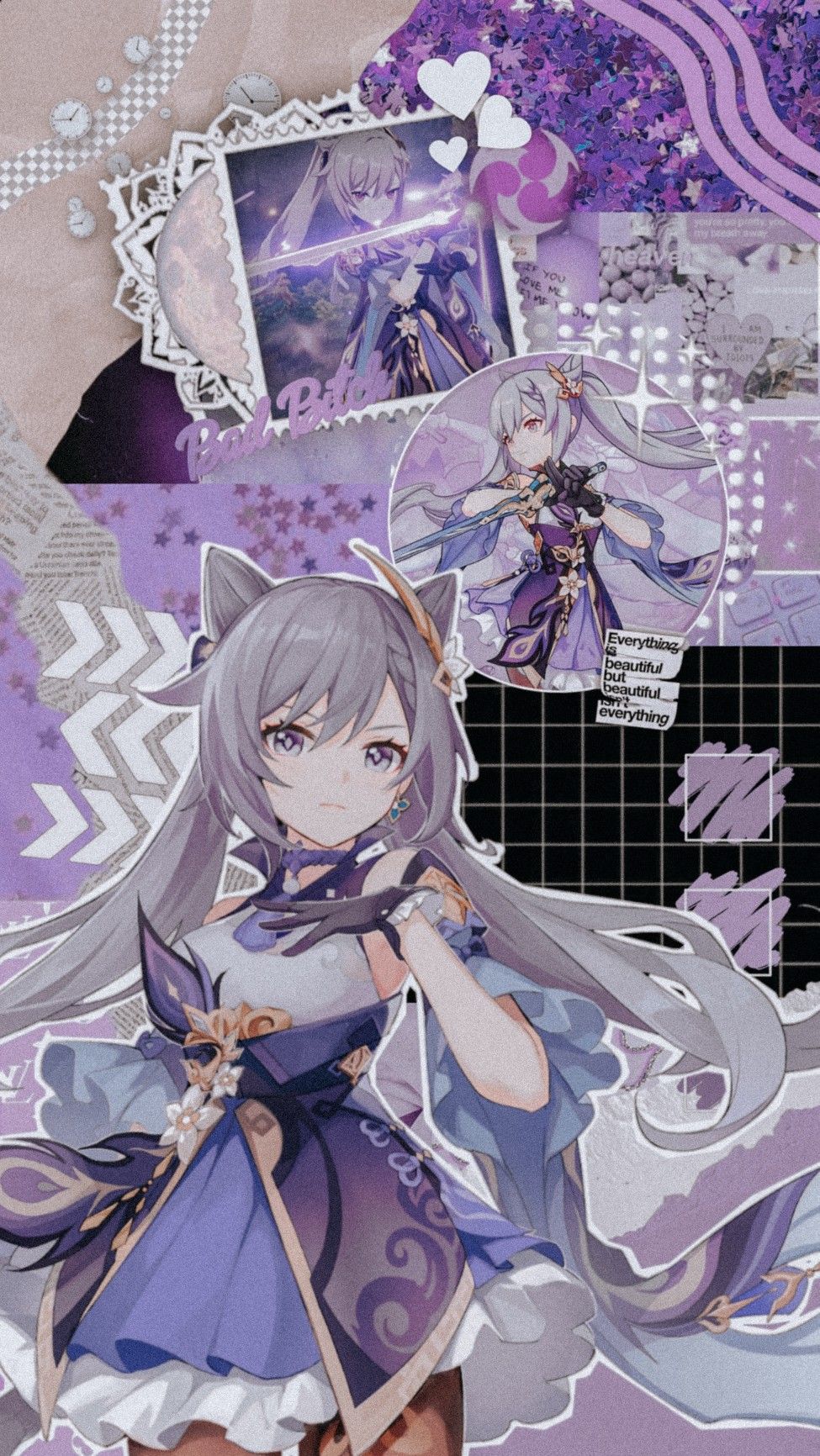 975x1732  Эстетические обои Keqing - пещера обоев