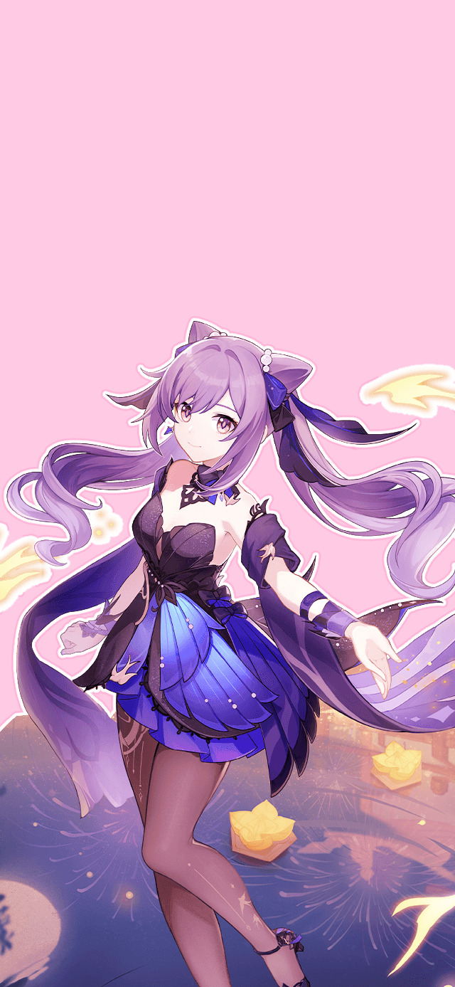 640x1387  Ella - Keqing Wallpaper.+:｡ ﾟ ☆ Likes/reblogs ...